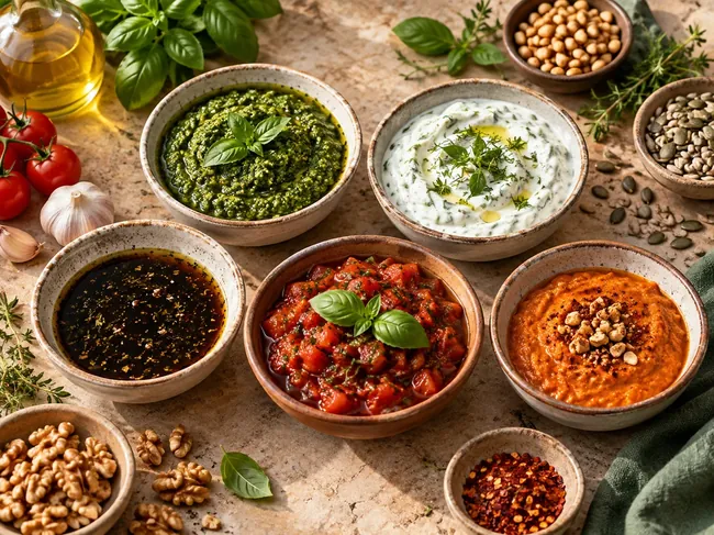 Salse e topping per insalate